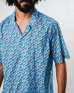 Water Gun Aloha Shirt Blue