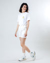 Peanuts Tennis Double Fault Snoopy Scoop Tee White