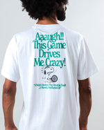 Peanuts Tennis Double Fault Snoopy T-shirt White