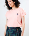 Asis Parrot Scoop Tee Pink