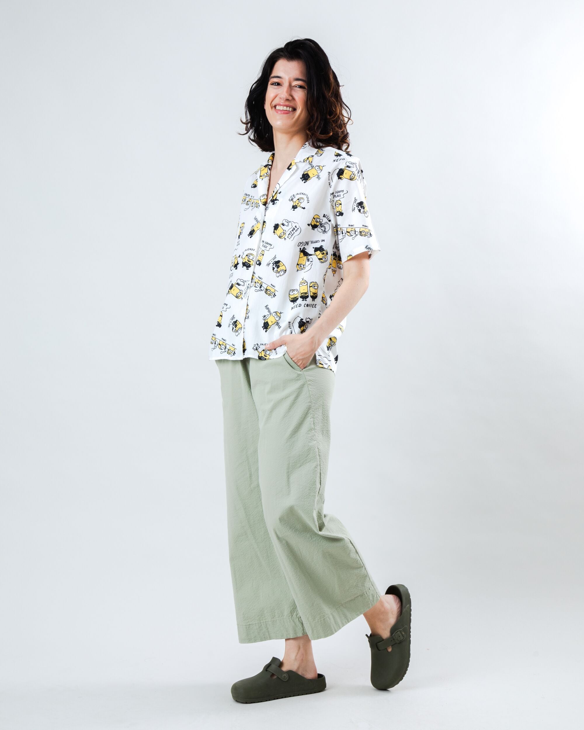 Minions Coffee Aloha Blouse Ecru