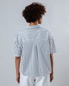 Sailor Cropped Blouse Blue