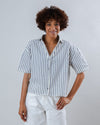 Sailor Cropped Blouse Blue
