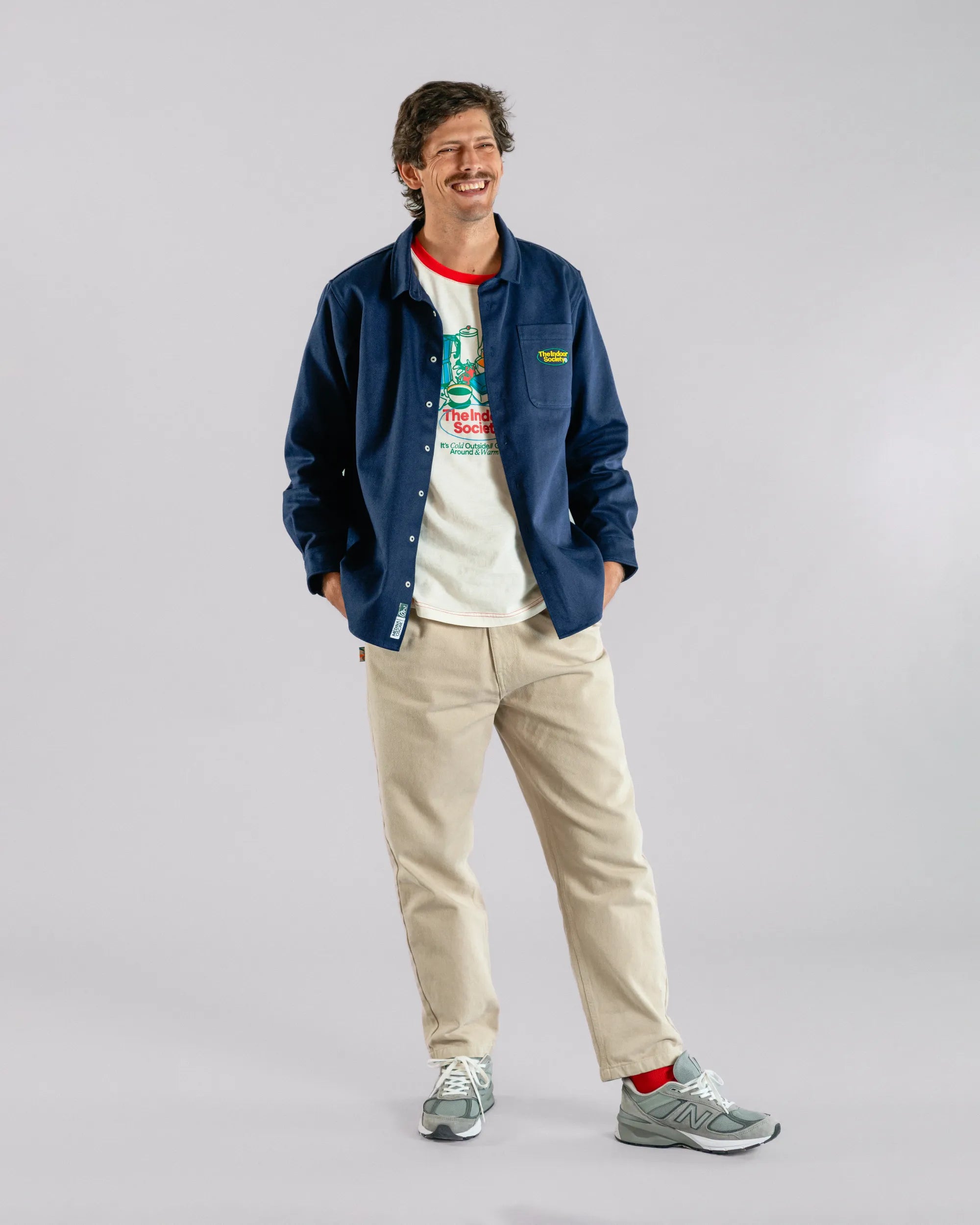 The Indoor Society Overshirt Blue