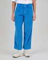 Corduroy Pleated Pants Blue