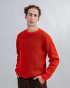 Bicolor Wool Sweater Red