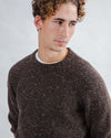 Wool Sweater Raglan Chocolate