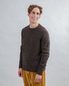 Wool Sweater Raglan Chocolate