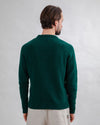 Wool Sweater Raglan Green