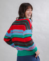 Multistriped Sweater Batwing