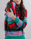 Multistriped Sweater Batwing