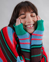 Multistriped Sweater Batwing