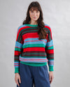 Multistriped Sweater Batwing