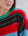 Multistriped Sweater Batwing