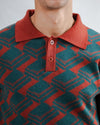 Chocolate Jacquard Polo
