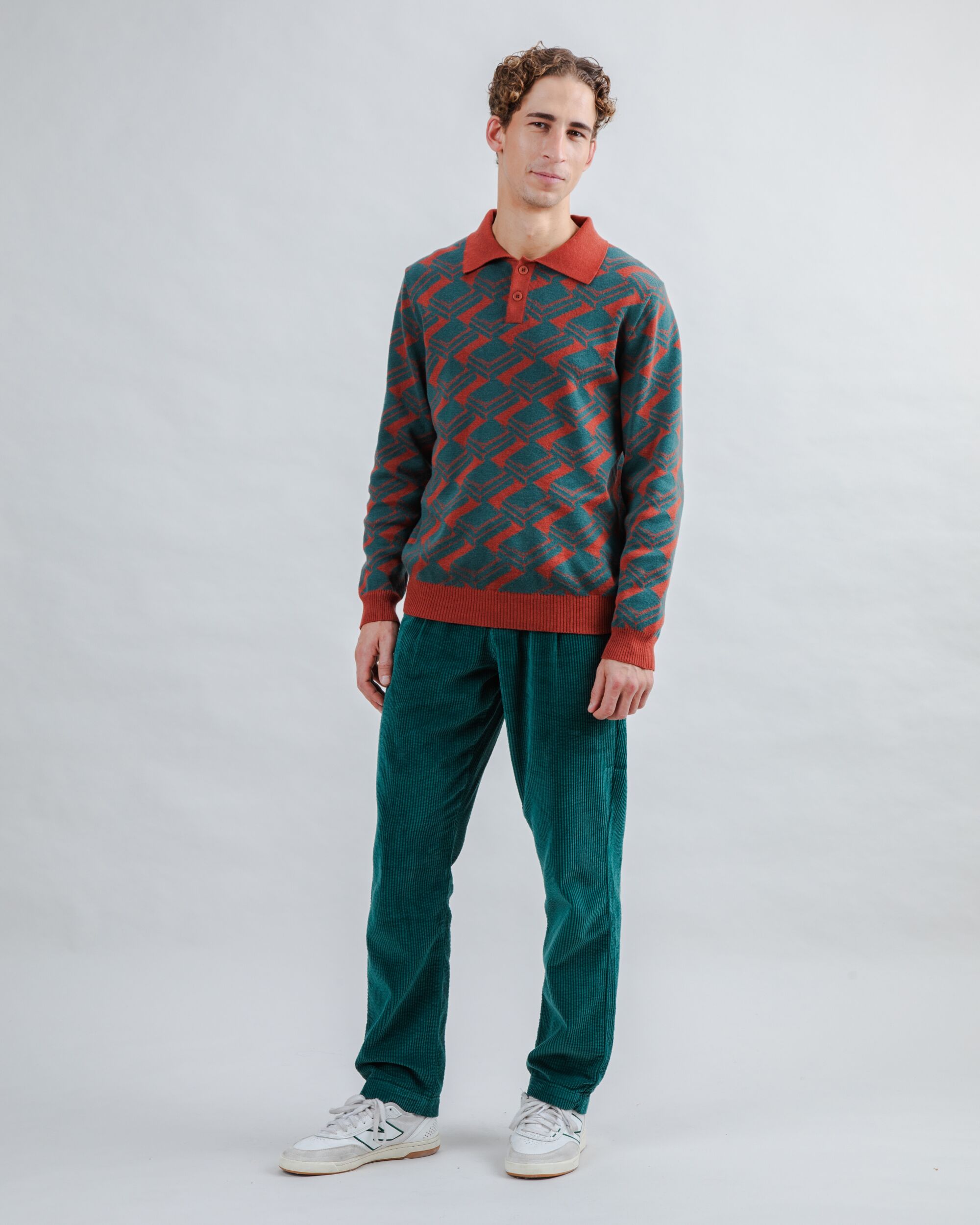 Chocolate Jacquard Polo