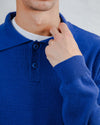 Knitted Polo Blue