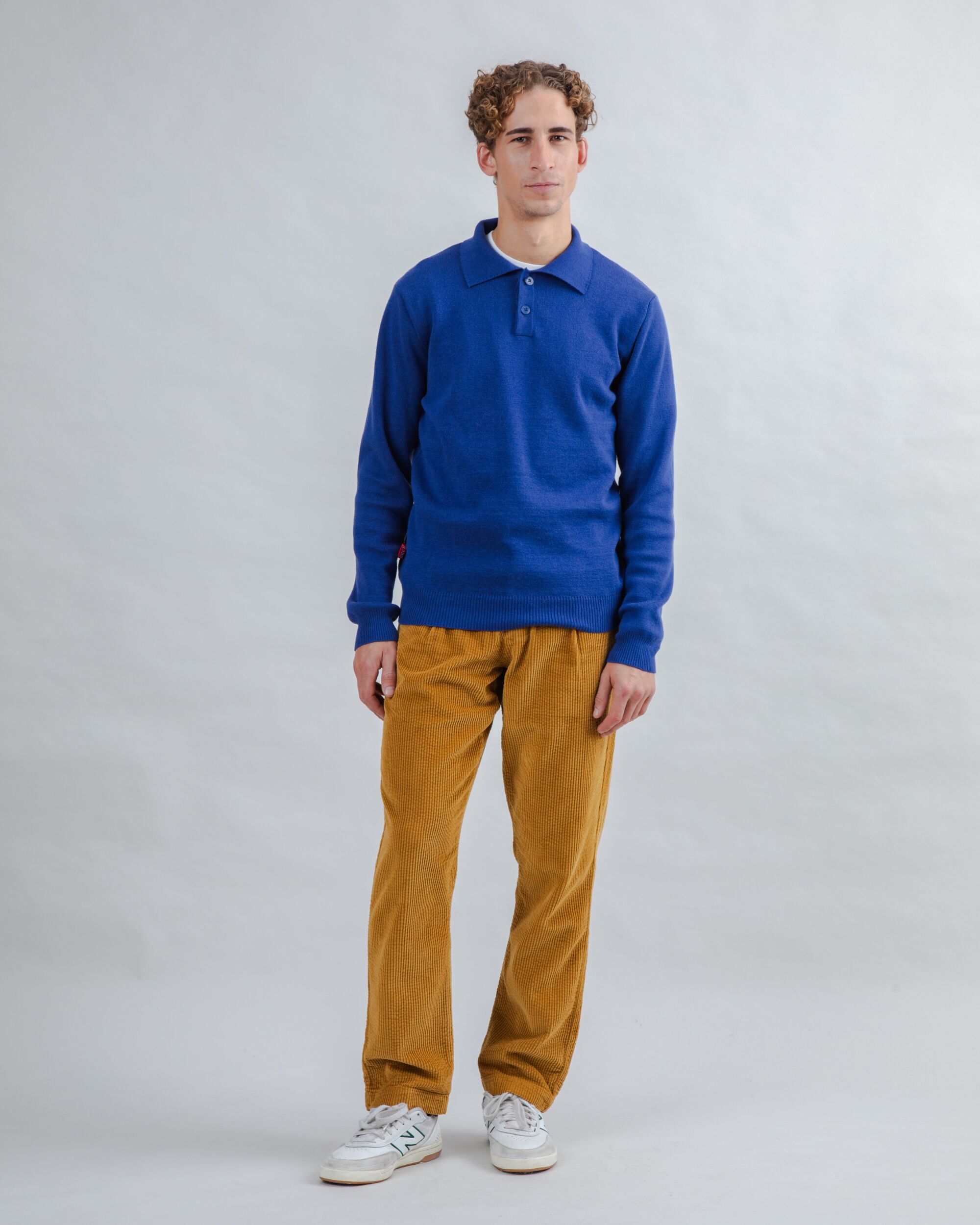 Knitted Polo Blue