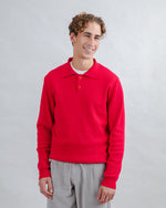 Knitted Polo Red