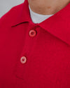 Knitted Polo Red