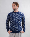 Peanuts Sweater Jacquard Navy