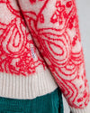 Cropped Sweater Noodles Jacquard