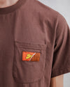 Choco Label T-shirt Brown