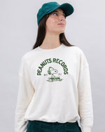 Peanuts Records Rounded Sweatshirt Grey