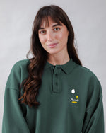 Peanuts Records Polo Sweatshirt Green