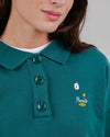 Peanuts Records Polo Sweatshirt Green