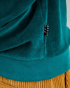 Velvet Raglan Sweatshirt Green