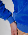 Velvet Raglan Sweatshirt Klein Blue