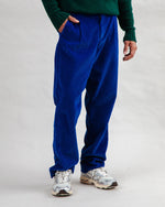 Corduroy Pleated Chino Pants Klein Blue
