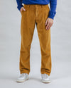 Corduroy Pleated Chino Pants Camel