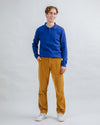 Corduroy Pleated Chino Pants Camel
