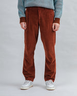 Corduroy Pleated Chino Pants Copper