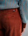 Corduroy Pleated Chino Pants Copper