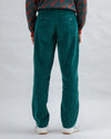 Corduroy Pleated Chino Pants Forest Green