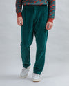 Corduroy Pleated Chino Pants Forest Green