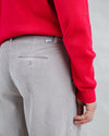 Corduroy Pleated Chino Pants Grey