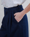 Wide Leg Pants Denim Dark