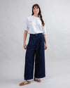 Wide Leg Pants Denim Dark