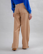 Stripes Straight Leg Pants Camel