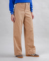 Stripes Straight Leg Pants Camel