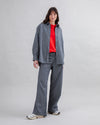 Denim Stripes Straight Leg Pants