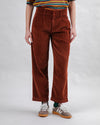 Corduroy Pleated Pants Copper