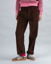 Corduroy Pleated Pants Chocolate