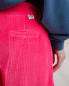 Corduroy Pleated Pants Pink