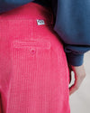 Corduroy Pleated Pants Pink