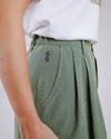 Checks Midi Skirt Olive